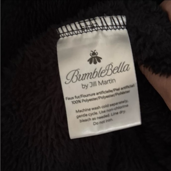 BumbleBella by Jill Martin black hooded sweater coat - Picture 5 of 5